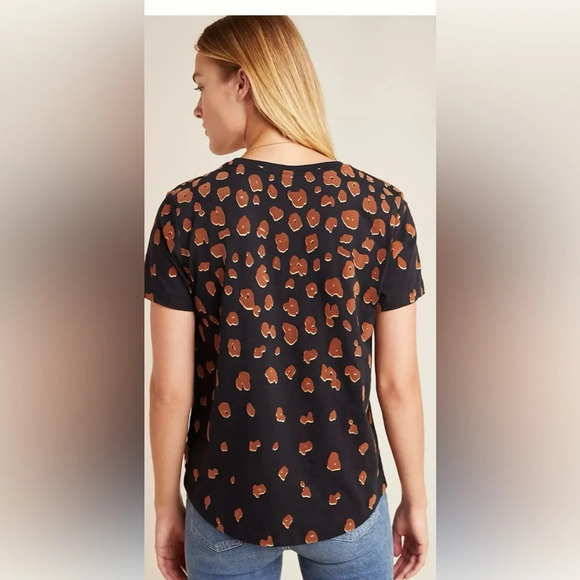 Anthropologie Scotch & Soda Jem leopard print tee size small - Picture 2 of 9